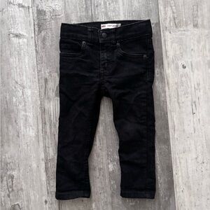 Levi's Toddlers Black 510 Skinny Jeans Size 2T